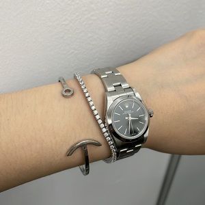 Mainsai sterling silver cuff bracelet